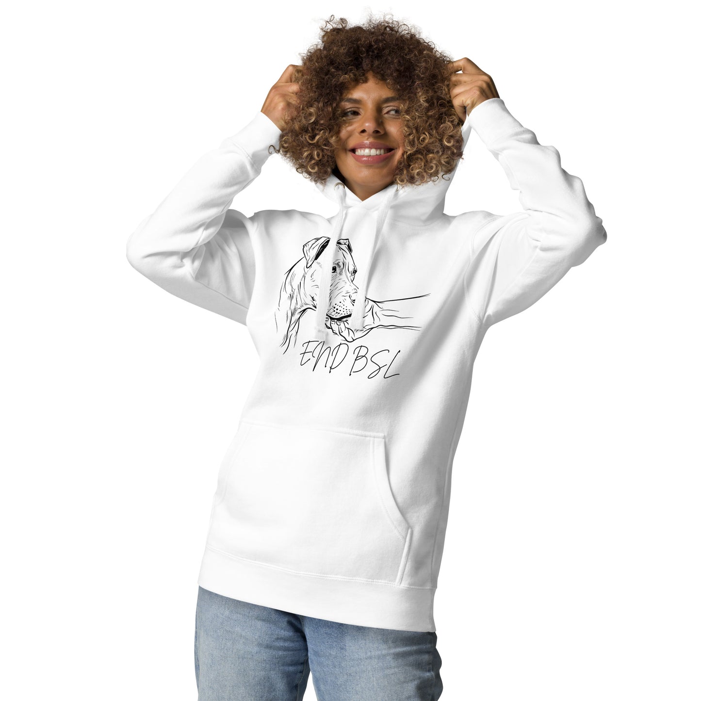 "End BSL" Pit Bull Hoodie for Women - Advocate with Comfort and Style - Pittie Choy