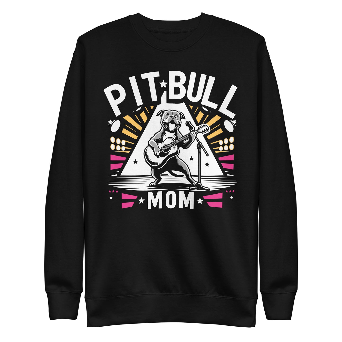 "Rockstar Paws" - Pitbull Mom Premium Sweatshirt - Pittie Choy