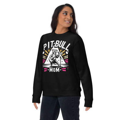 "Rockstar Paws" - Pitbull Mom Premium Sweatshirt - Pittie Choy