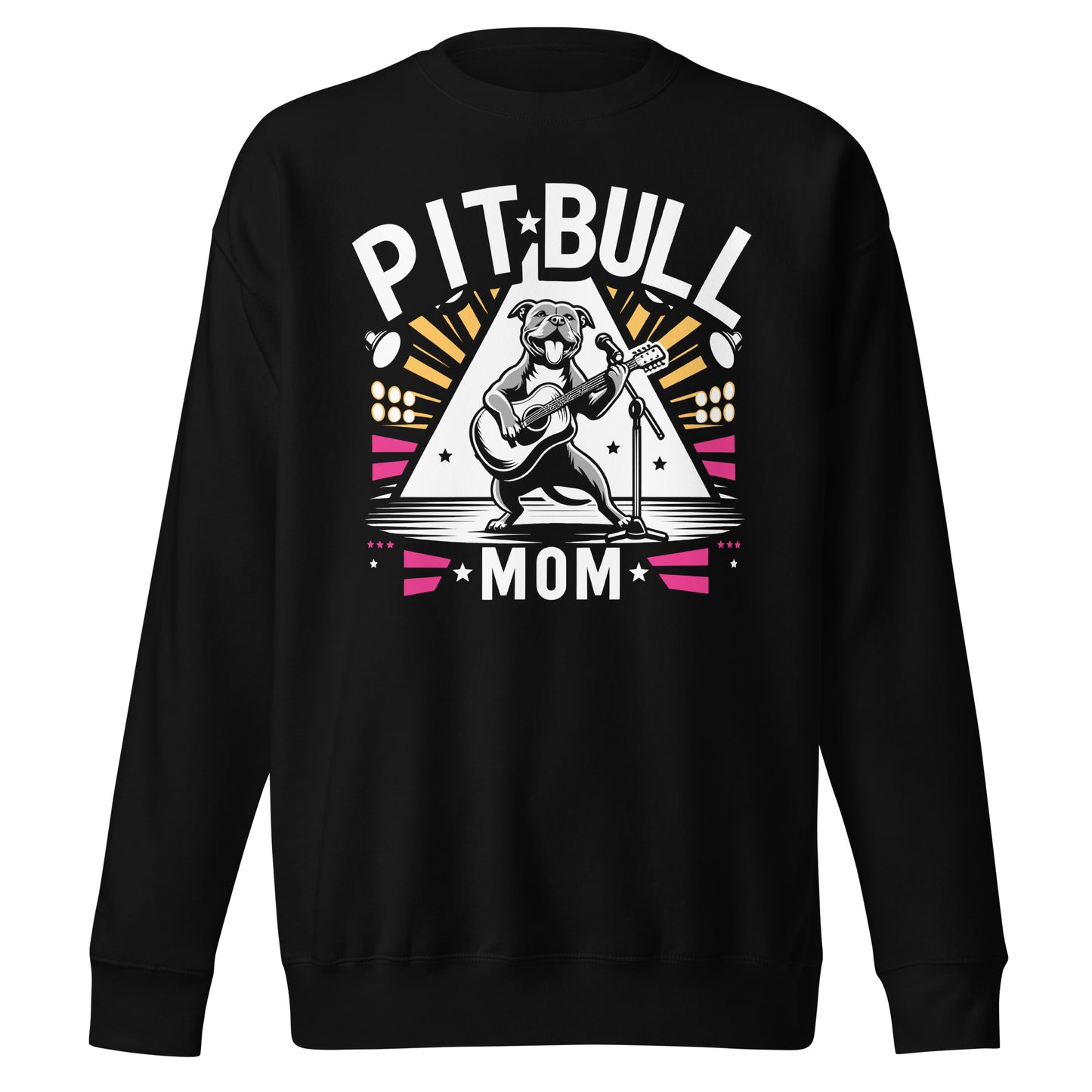 "Rockstar Paws" - Pitbull Mom Premium Sweatshirt - Pittie Choy