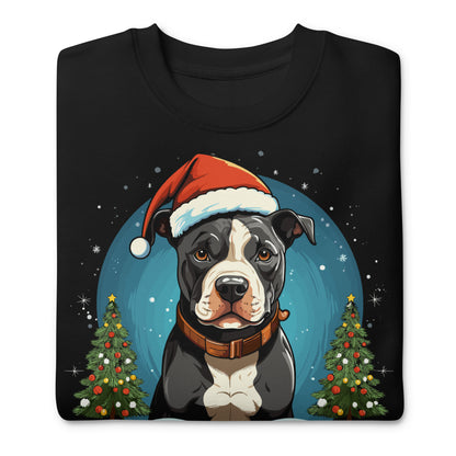 "Merry Pitmas" Pitbull Christmas Sweatshirt - Pittie Choy