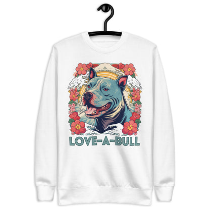 "Love-A-Bull" Floral Pitbull Sweatshirt - Pittie Choy