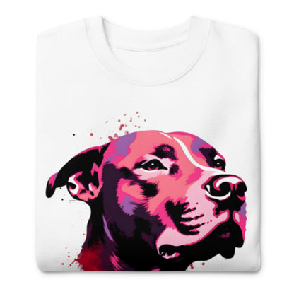 "Bold Expression" - Artistic Pitbull Premium Sweatshirt - Pittie Choy