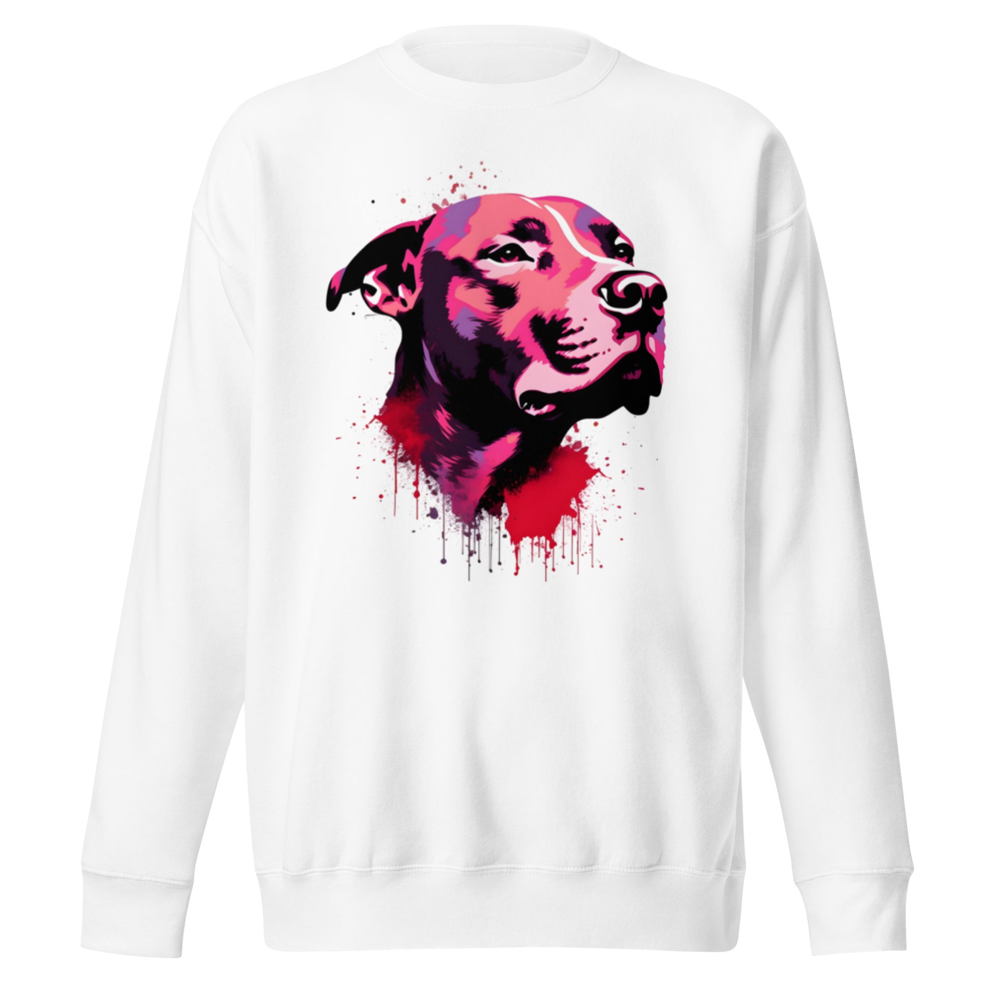 "Bold Expression" - Artistic Pitbull Premium Sweatshirt - Pittie Choy