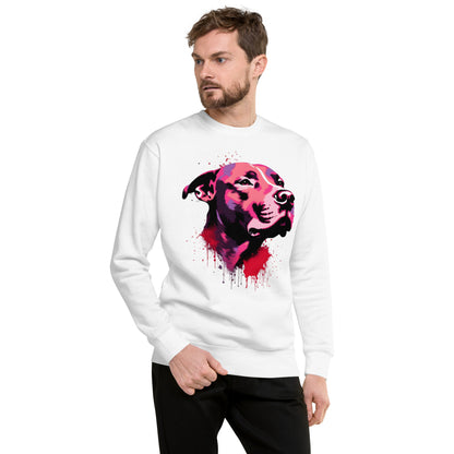 "Bold Expression" - Artistic Pitbull Premium Sweatshirt - Pittie Choy