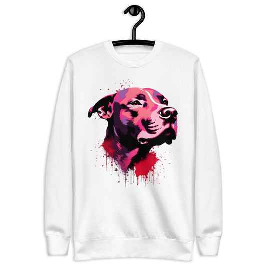 "Bold Expression" - Artistic Pitbull Premium Sweatshirt - Pittie Choy