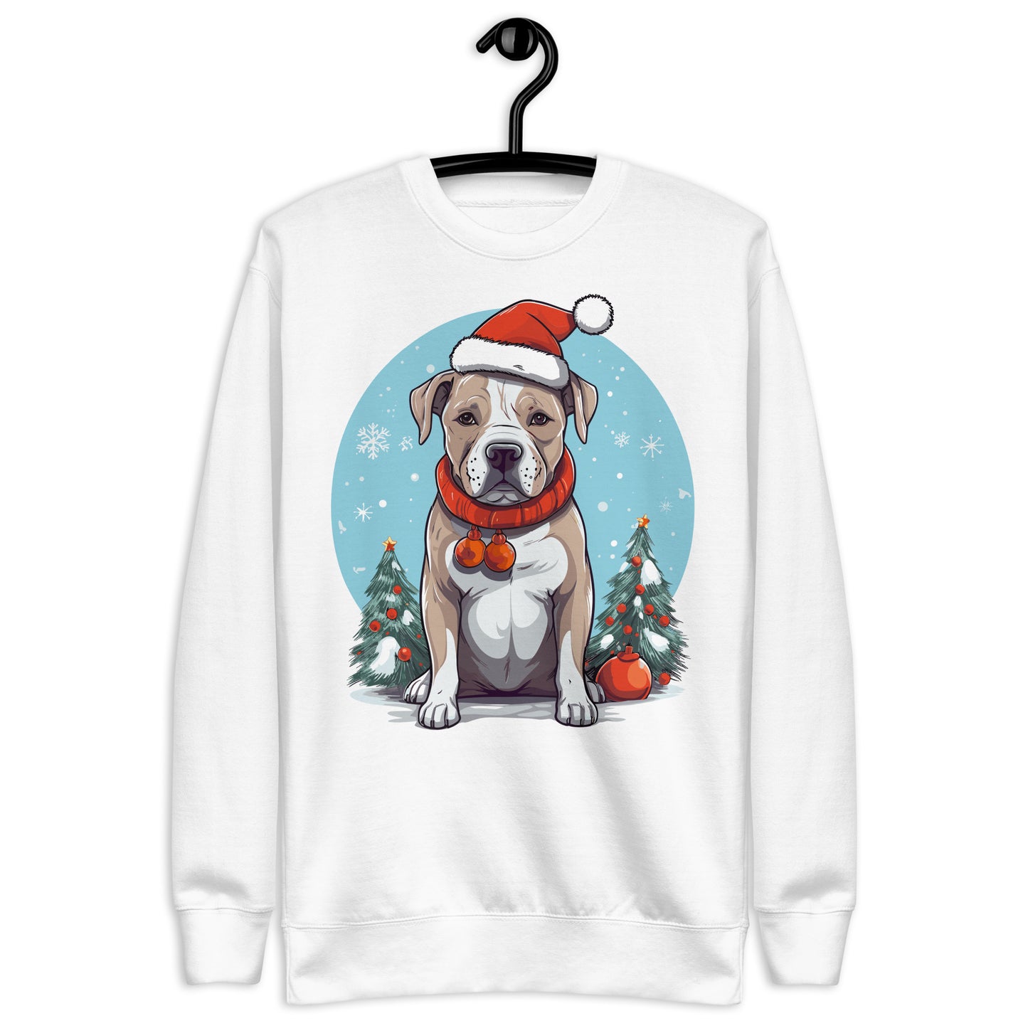 "Jolly Paws" - Pitbull Festive Holiday Sweatshirt - Pittie Choy