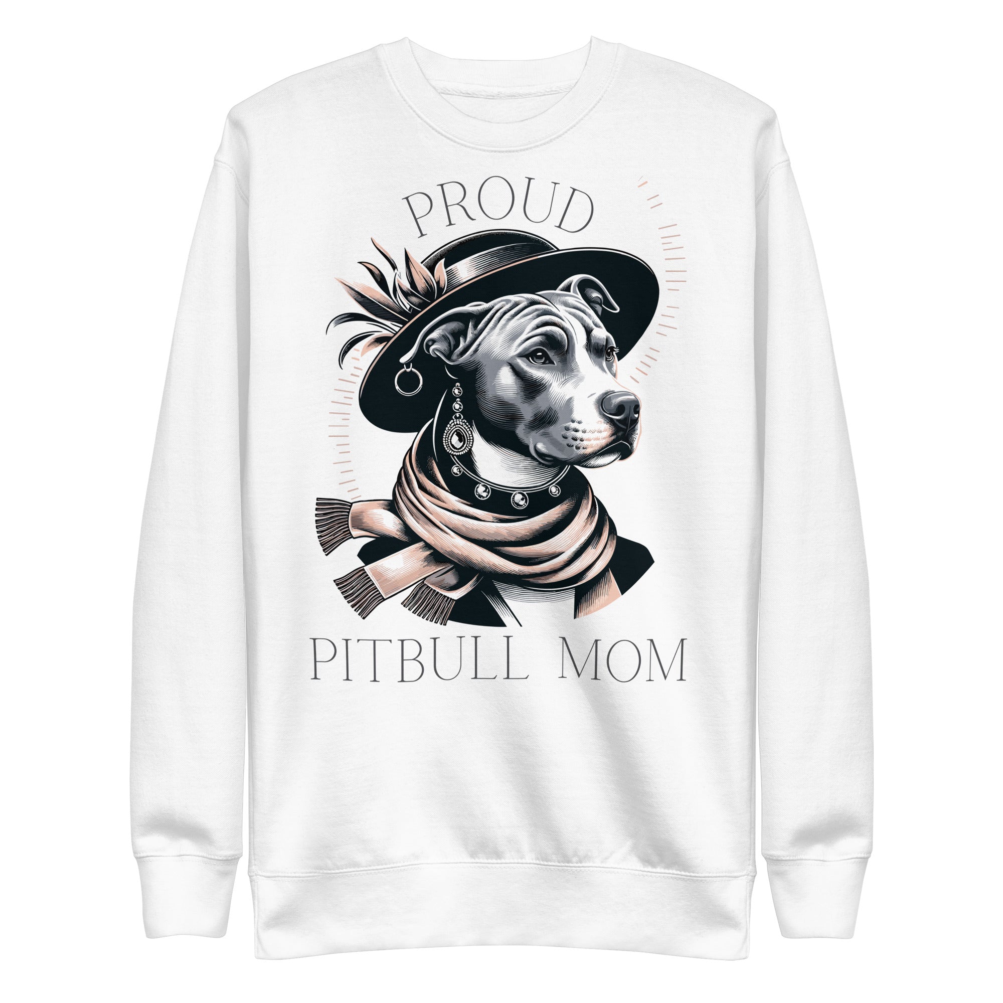 Pitbull Mom Sweatshirts Stylish Comfy Wear for Pittie Moms