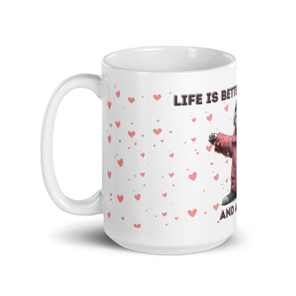 Pit Bull Coffee Mug - "Life is Better with Coffee and a Pit Bull" - Pittie Choy