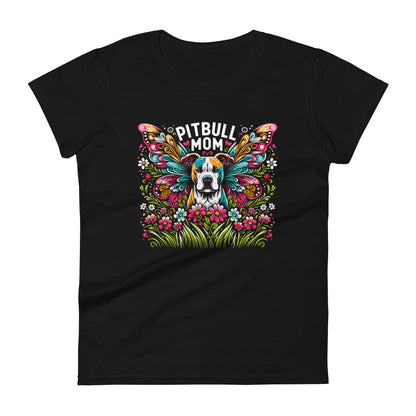 Pitbull Mom - Ethereal Nature Celebration Women's T-Shirt - Pittie Choy