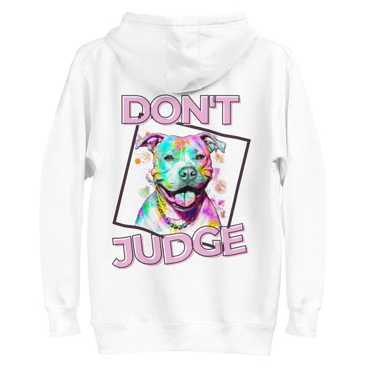 Don't Judge Pittie mom Hoodie - Angel - Pittie Choy