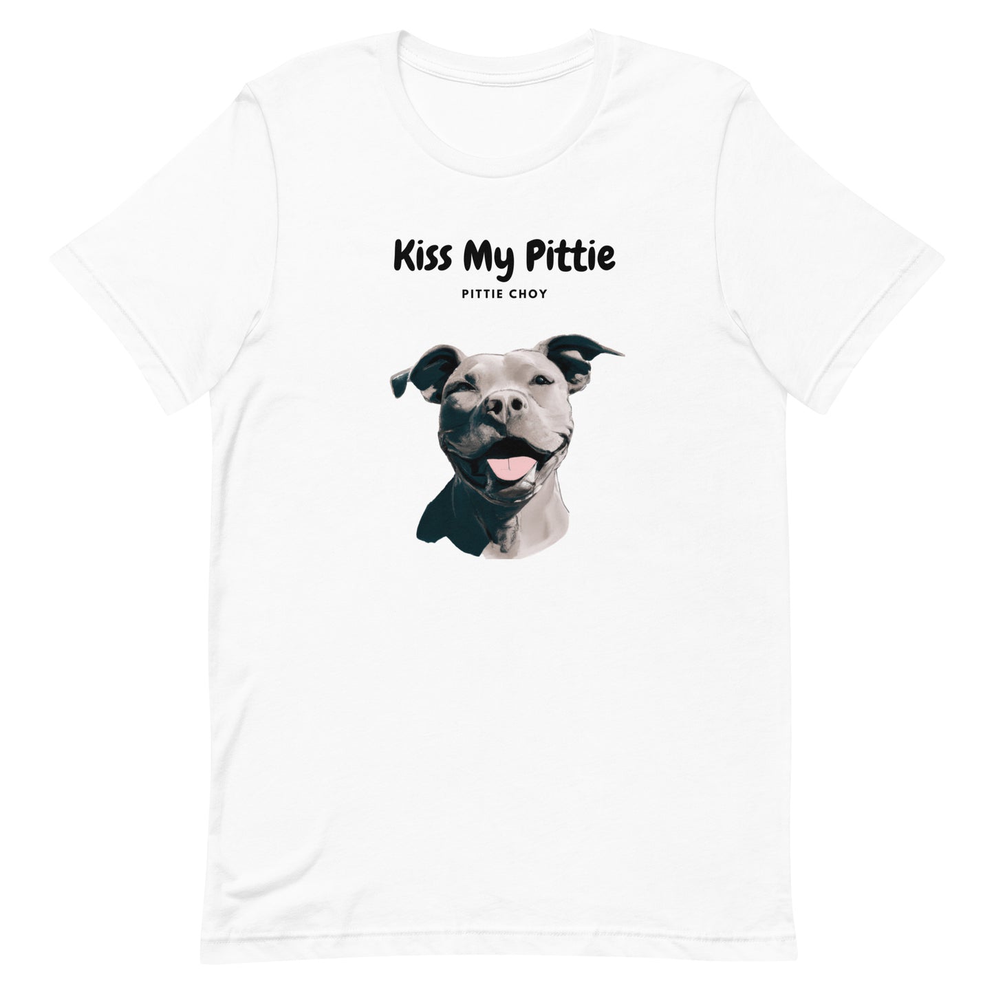 Kiss My Pittie Unisex T-shirt - Pinky tee - Pittie Choy